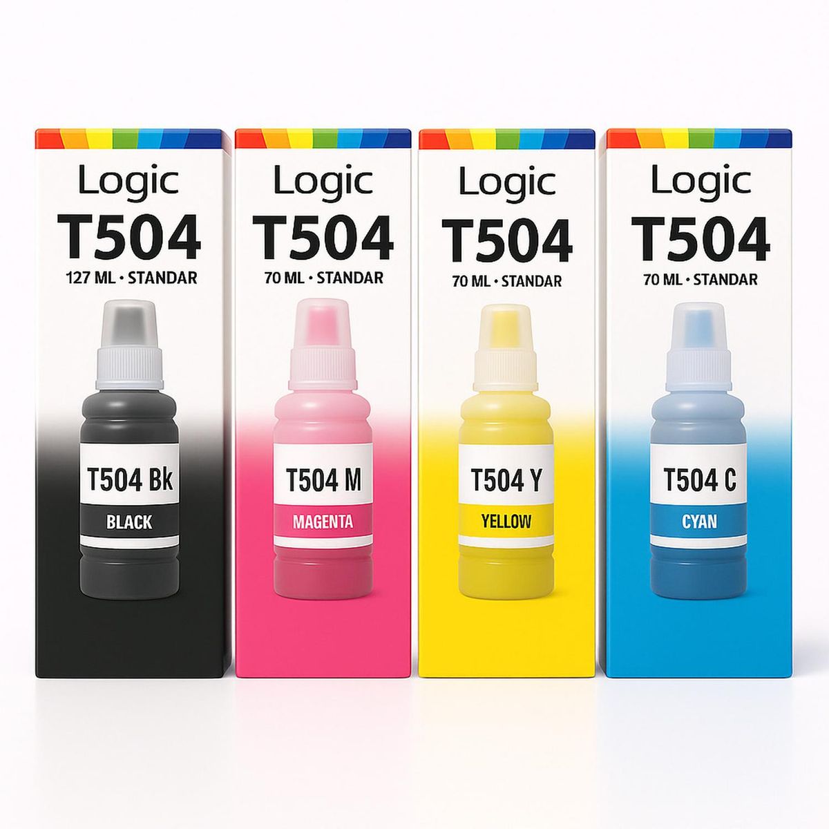 GENERICO - Pack Botellas de Tinta Compatible para T504
