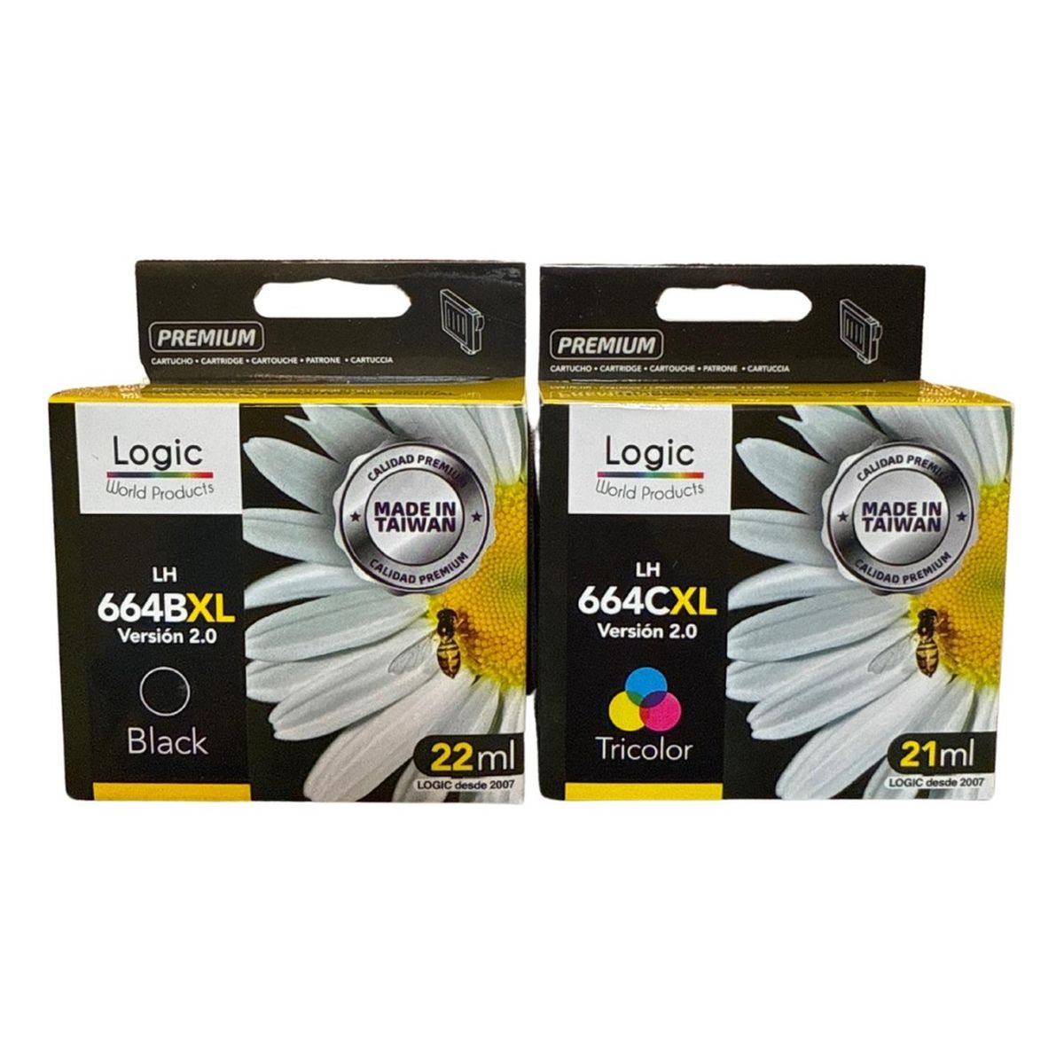 GENERICO - Cartuchos de tinta Compatible para 664XL Negro/Tricolor Pack