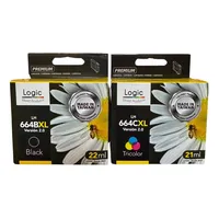 Cartuchos de tinta Compatible para 664XL Negro/Tricolor Pack