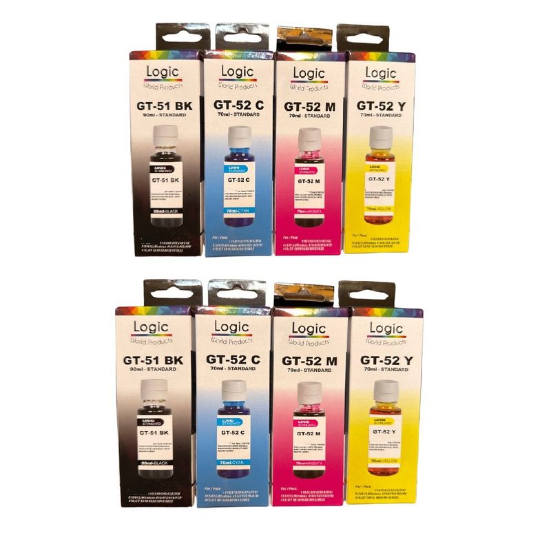 GENERICO - Pack X2 Tintas Compatibles Para GT-51/52 502/515/516/517/530