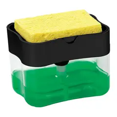 GENERICO - Dispensador De Lavalozas Manual Con Esponja