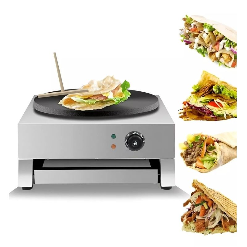 GENERICO - Maquina Para Panqueques Panquequera Electrica Crepera 3000w