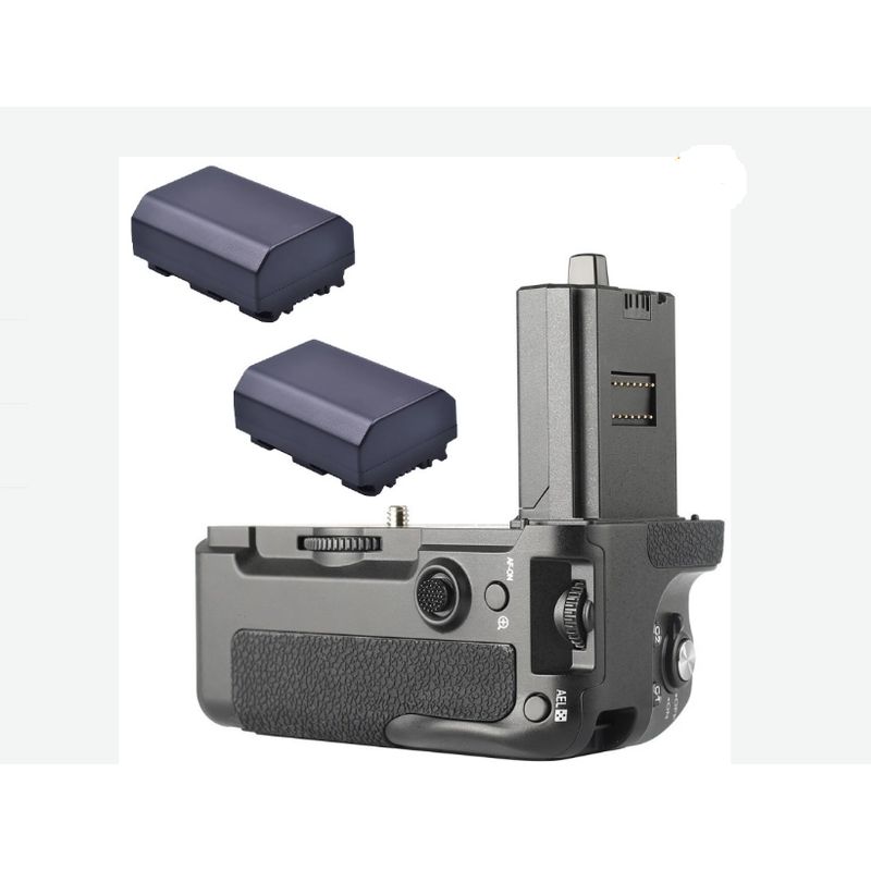 GENERICO - BATTERY GRIP SONY A7IV A7RIV A9II ALTENATIVO + 2 BATERÍAS