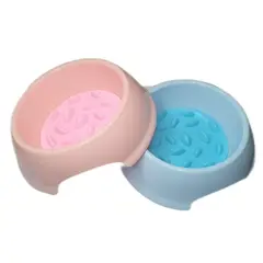 GENERICO - Plato Anti Ansiedad Come Lento Para Perros Mascotas Gatos