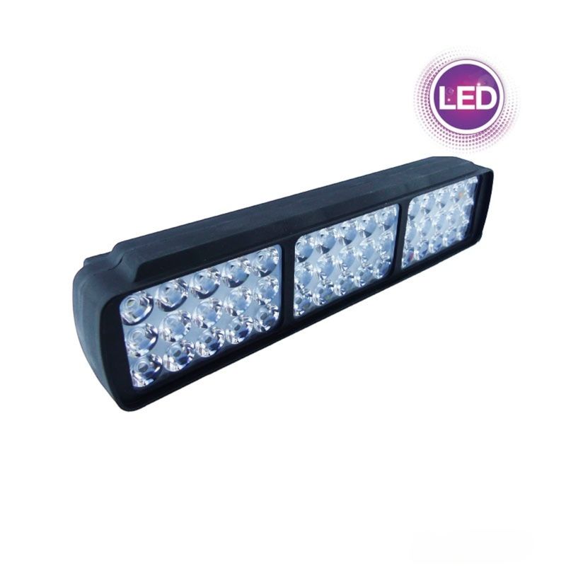 GENERICO - Neblinero 45 LED Auto O Moto Barra 3 Placas A 12 V 45 Watt