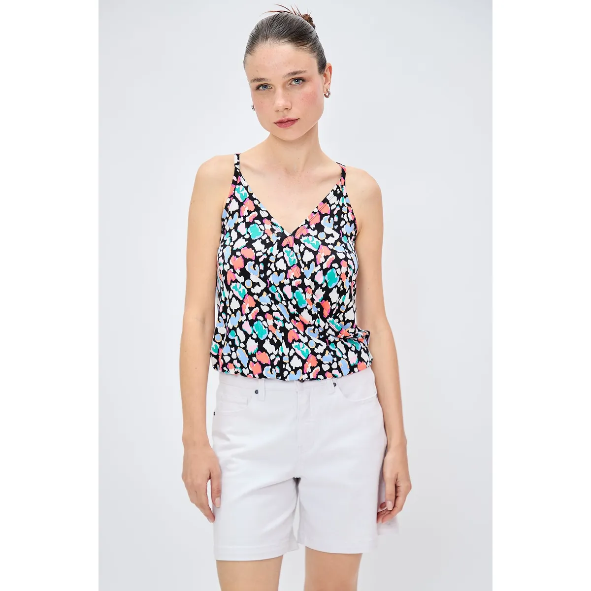 IO - Polera Sin Mangas Negro Mujer Io