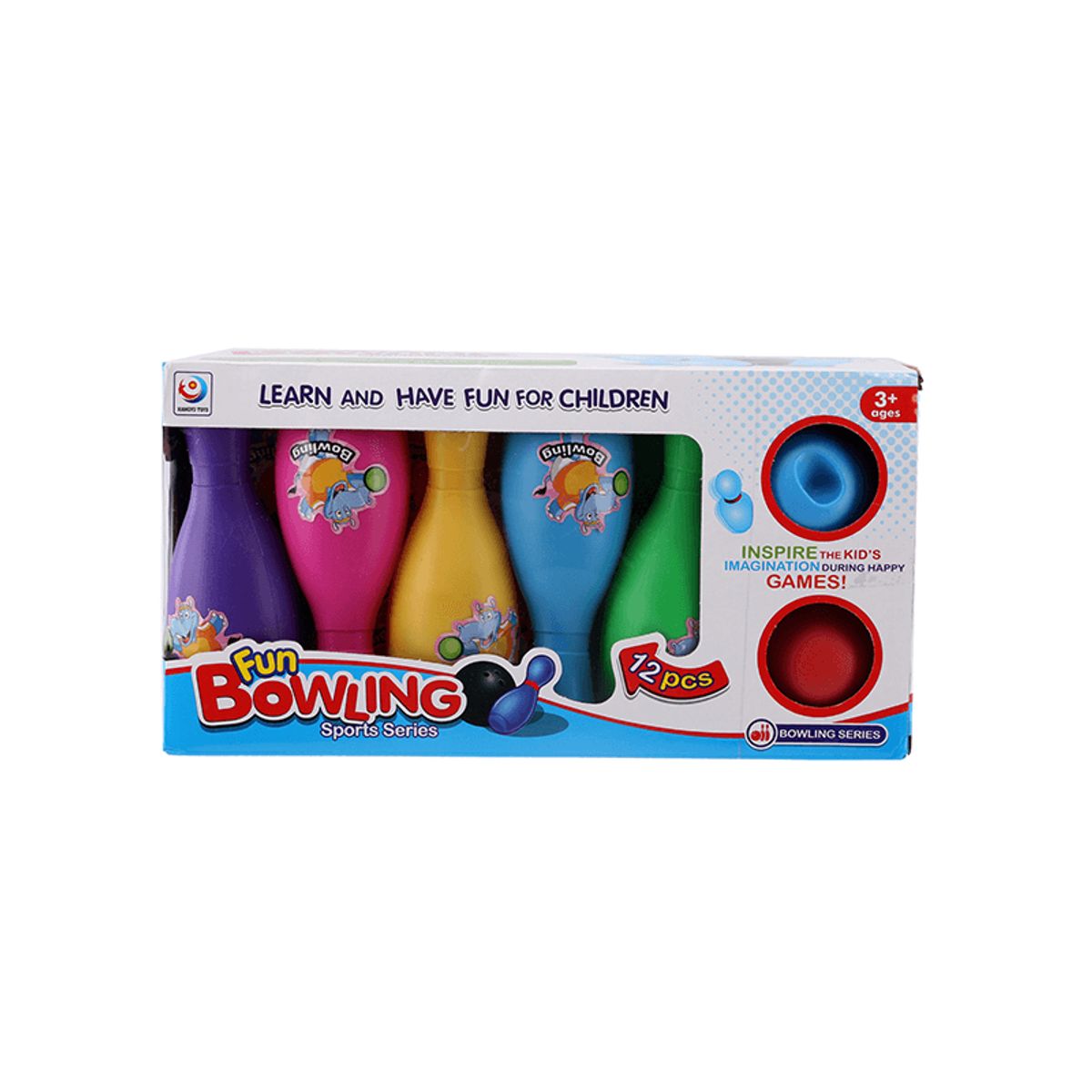 GENERICO - Juguete Set Juego Bowling 10 Bolos + 2 Pelotas