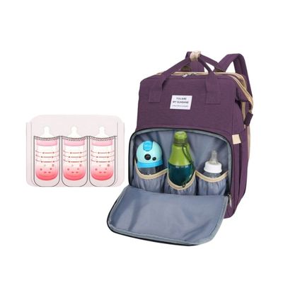 Imagen 2 del producto Mochila 3 en 1 - Bolso Cuna y Mudador Portátil Rojo