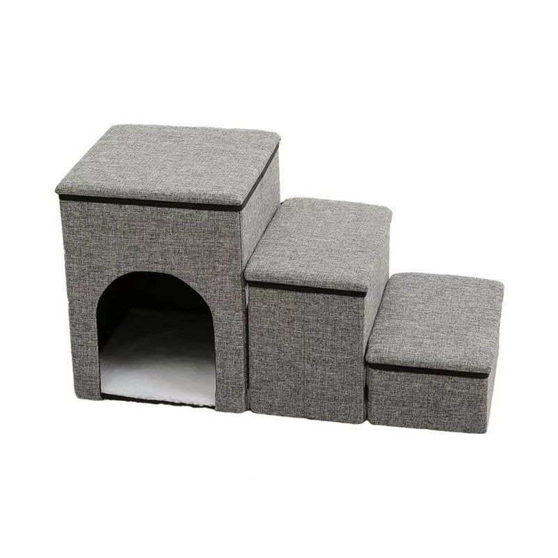 BABYLUNA - Escalera Plegable para Mascotas con Almacenamiento