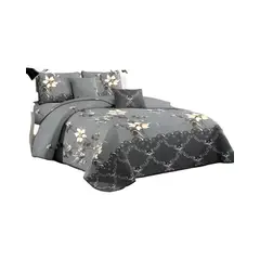 GENERICO - JUEGO DE CUBRECAMA QUILT DELGADO MAS SABANAS 2 PLAZA