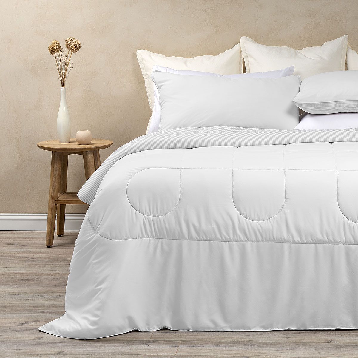 ROSEN - Plumón Bicolor Lines Reversible Aqua Claro King