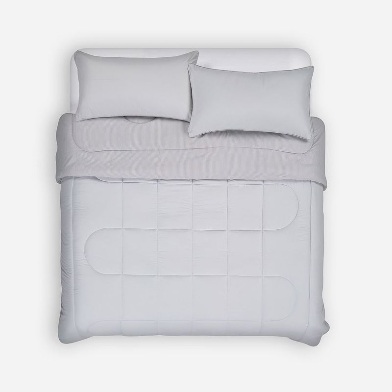 ROSEN - Plumón Bicolor Lines Reversible Aqua Claro King