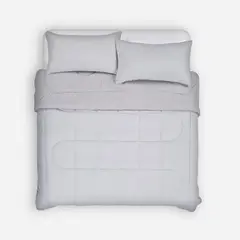 ROSEN - Plumón Bicolor Lines Reversible Aqua Claro King