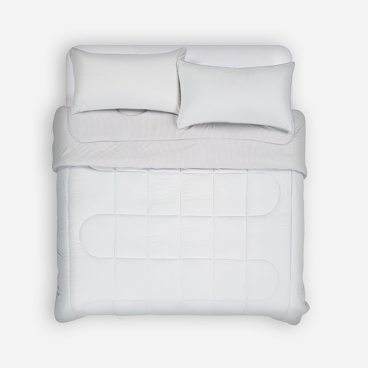 ROSEN - Plumón Bicolor Lines Reversible Aqua Claro King