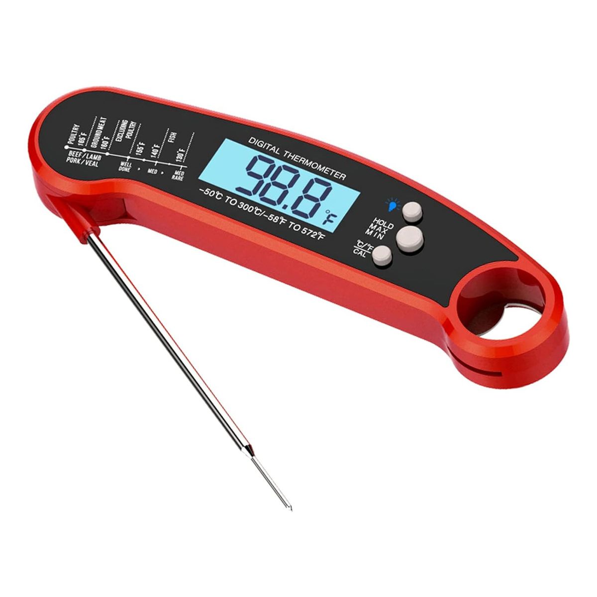 GENERICO - Termómetro Digital De Carne Cocina Para Cocinar Horno Gril