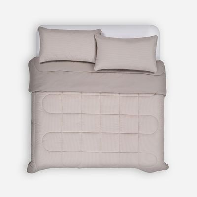 Imagen 2 del producto Plumón Bicolor Lines Reversible Arena King