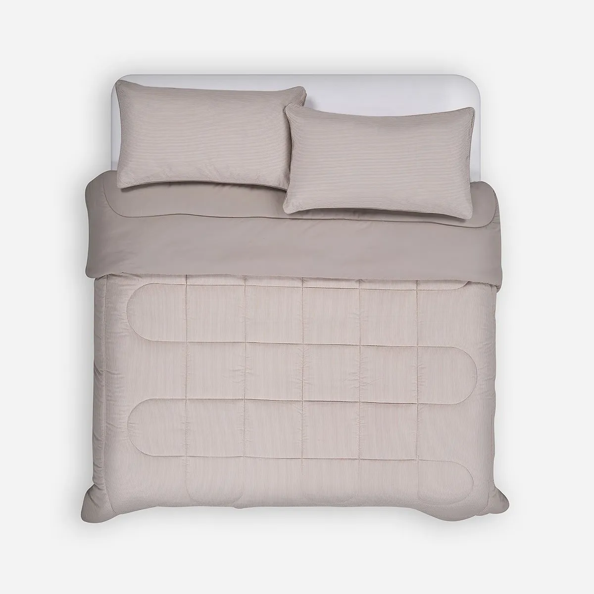 ROSEN - Plumón Bicolor Lines Reversible  Arena 2 Plazas