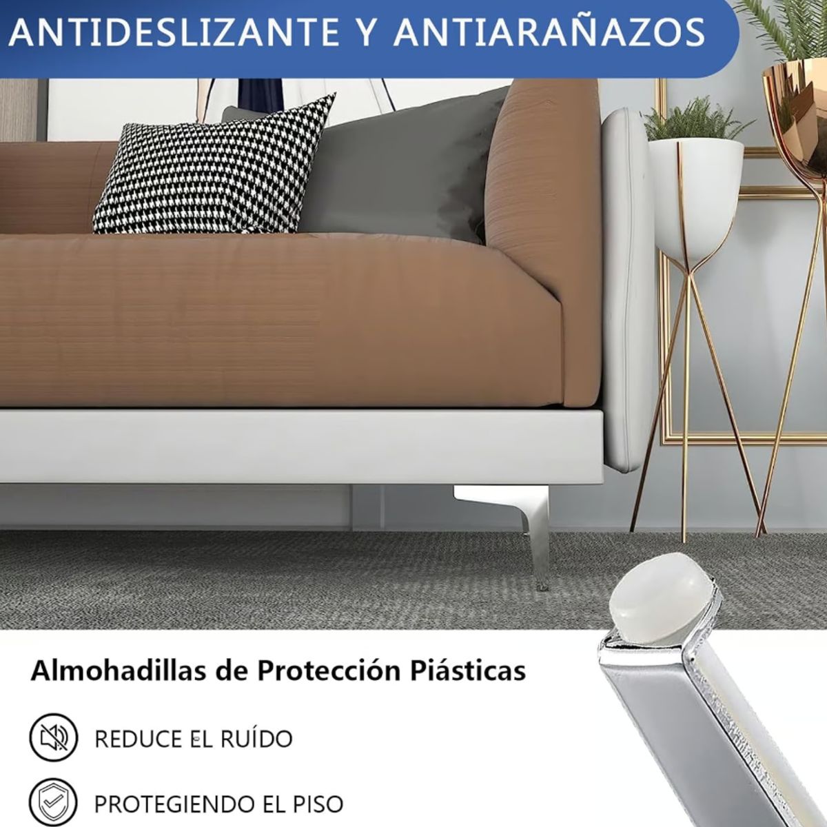 KUANGYE - Pack De 4 Patas 15cm Patas Metálicas Para Muebles Y Sofás