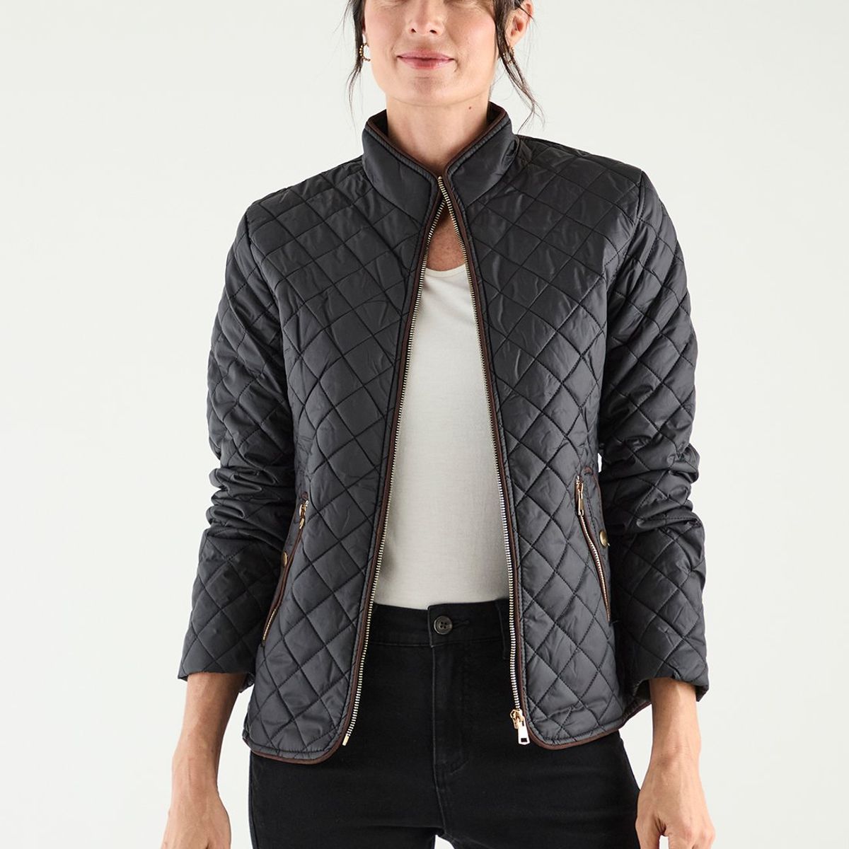 MA GRIFFE - Parka Negro Mujer Magriffe