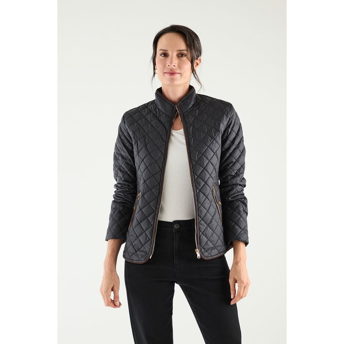 MA GRIFFE - Parka Negro Mujer Magriffe