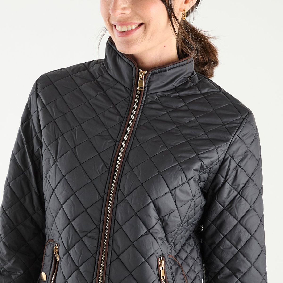 MA GRIFFE - Parka Negro Mujer Magriffe