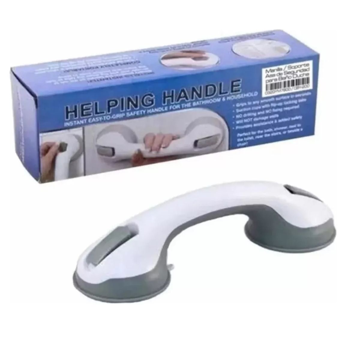 GENERICO - Soporte De Seguridad Con Ventosas Ducha Baño Barra De Apoyo