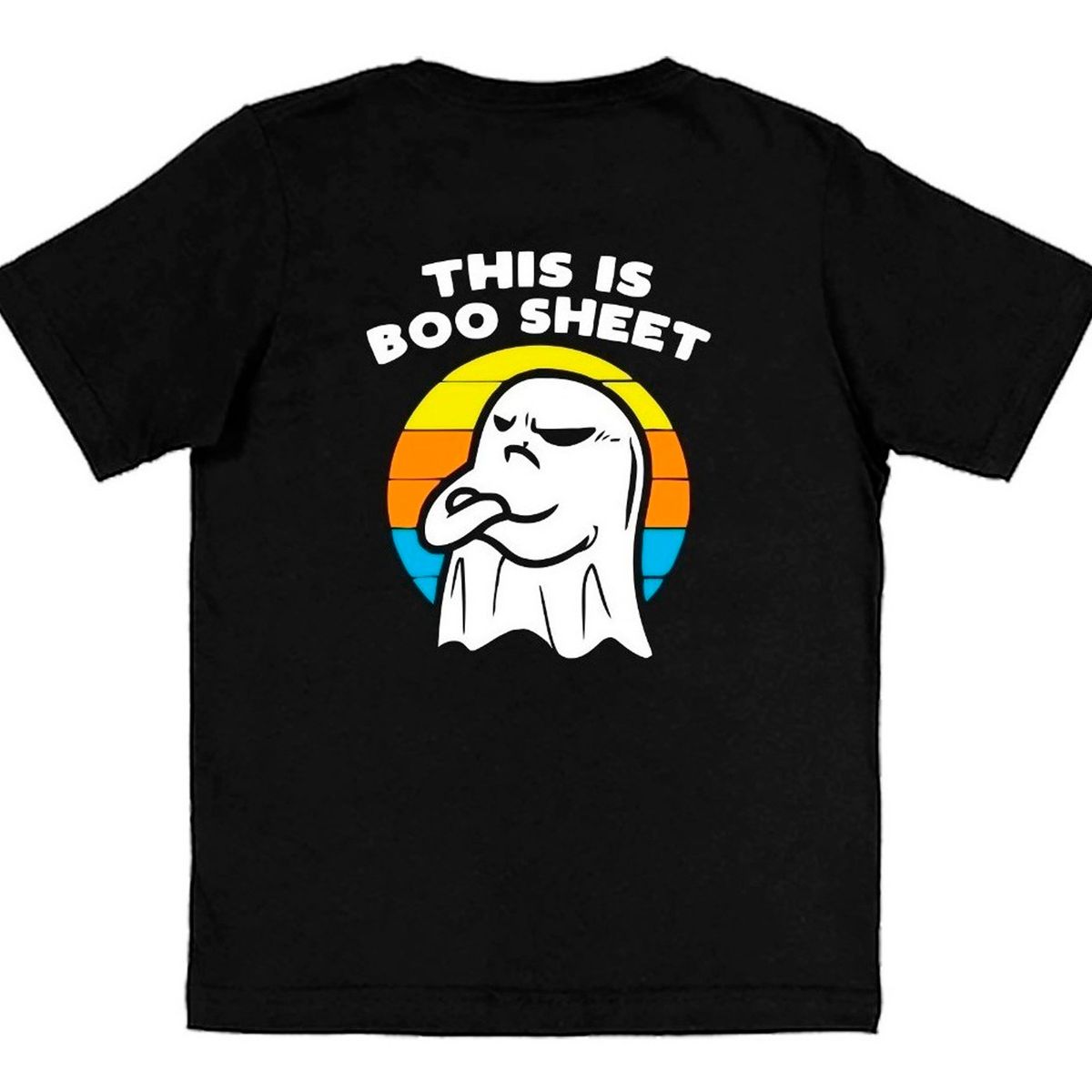 GENERICO - Polera Halloween Boo Sabana Terror Fantasma Hombreniño