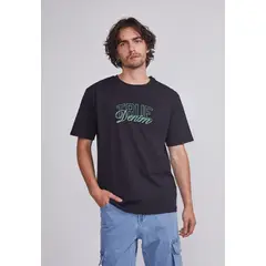 SIOUX - Polera Hombre Negro True Denim