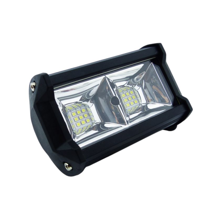 GENERICO - 2x Neblinero De 18 LED Barra De 54 Watt 2 Placas Luz Blanca