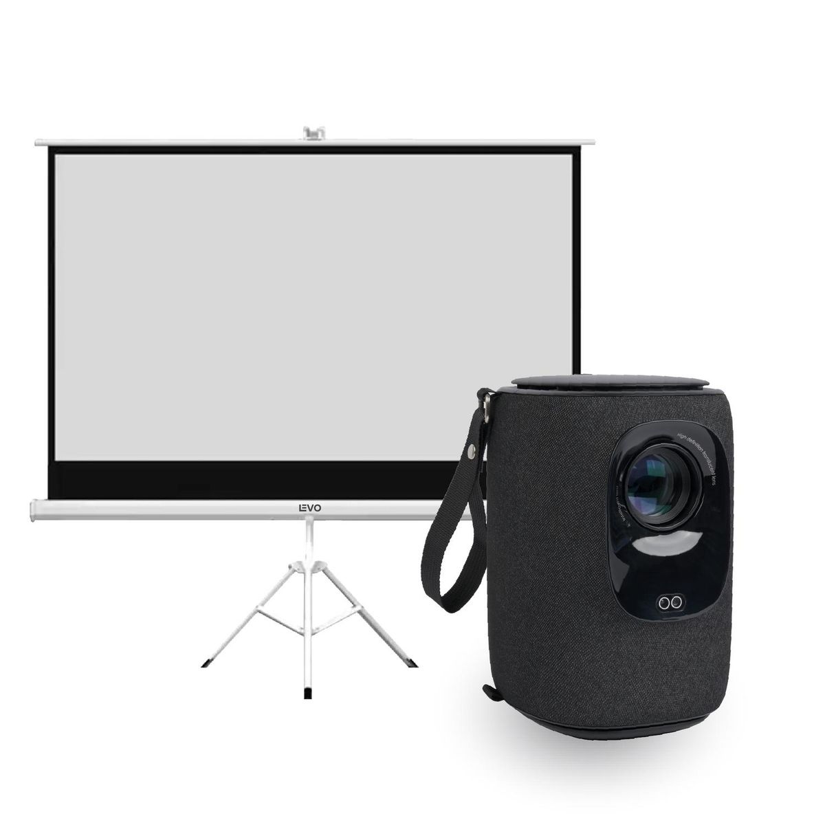 LEVO - Proyector Portátil Nova 9000lm + Telón 100" LEVO