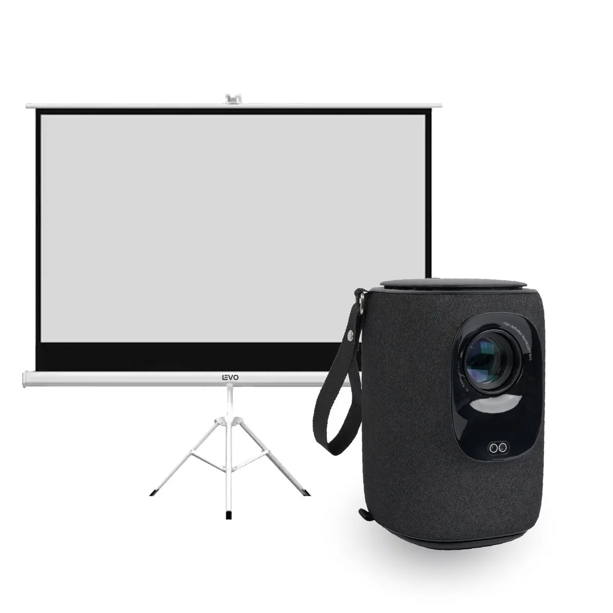 LEVO - Proyector Portátil Nova 9000lm + Telón 100" LEVO