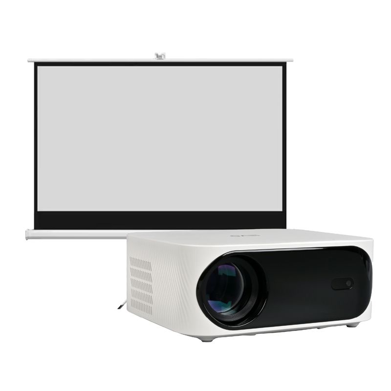 LEVO - Proyector Portatil Smart Orion 12000lm + Telón 100" LEVO
