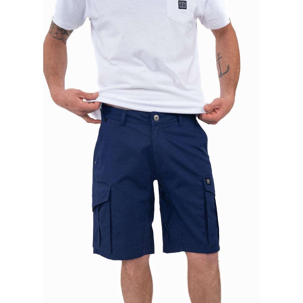 KAYA UNITE - Short Hombre Cargo Navy