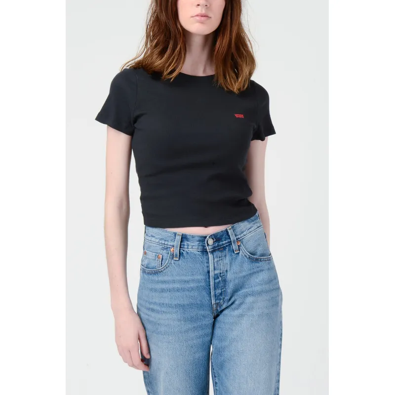 LEVIS - Polera Mujer Sporty Tee Negro Levis