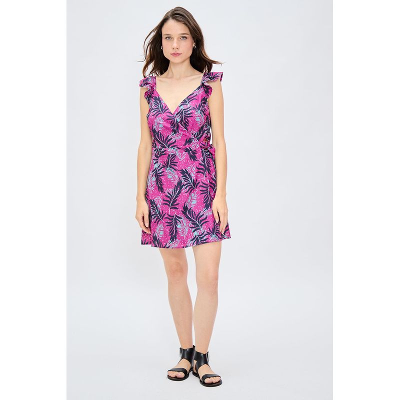 IO - Vestido Corto Rosado Mujer Io