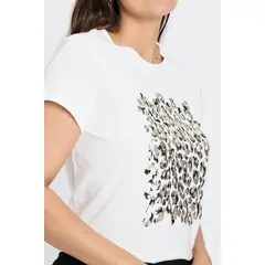 ASH - Polera Estampado Focalizado Crudo