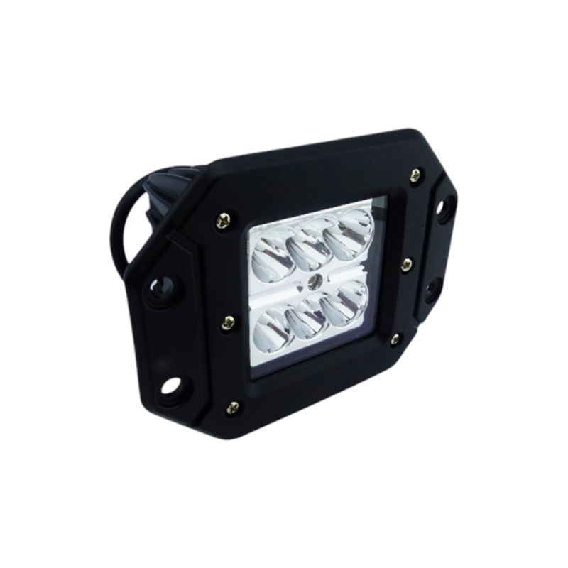 GENERICO - Neblinero De 6 LED Por 60 WATT Para Embutir 12 v Hasta 24 V