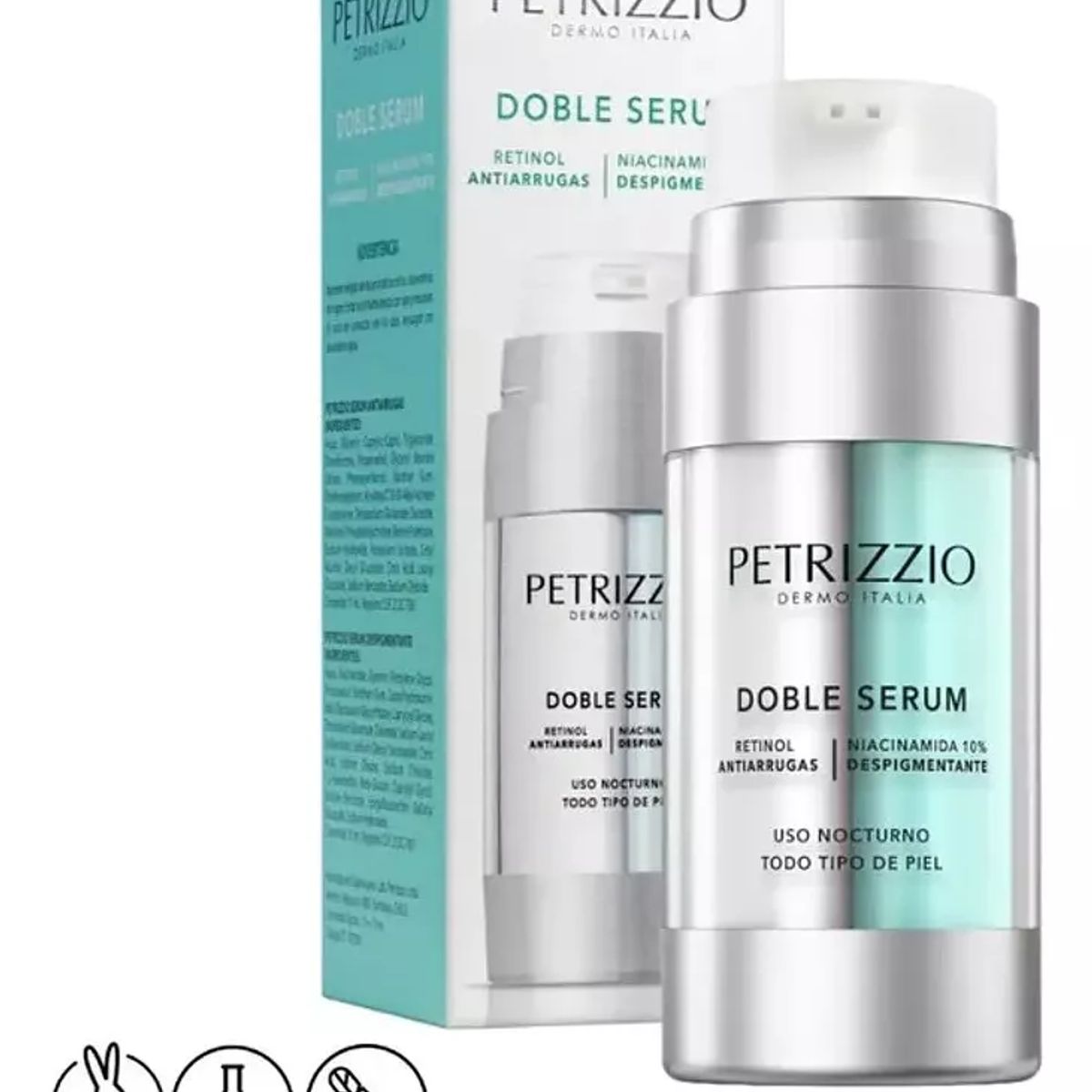 PETRIZZIO - Doble Sérum Niacinamida Al 10% + Retinol - Petrizzio