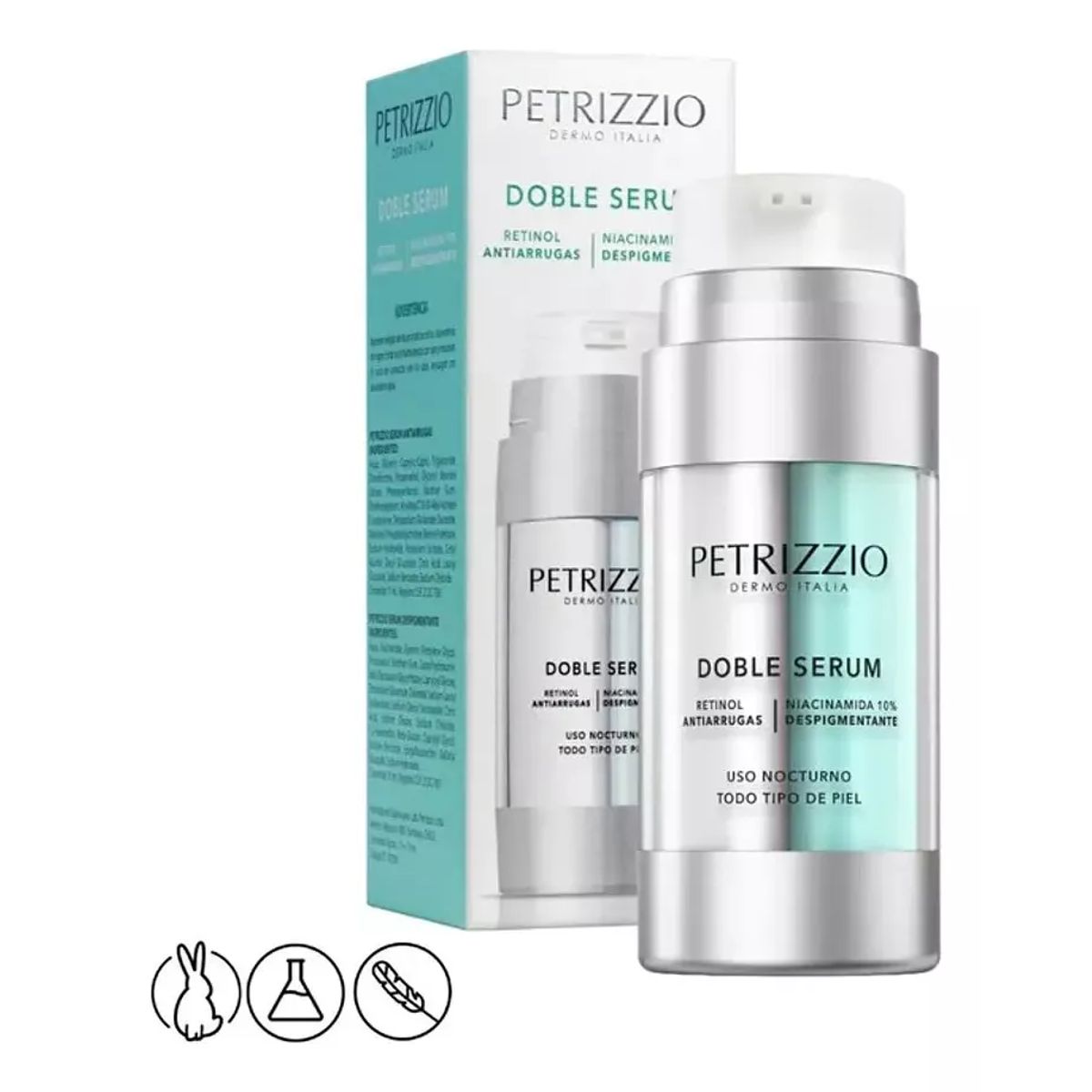 PETRIZZIO - Doble Sérum Niacinamida Al 10% + Retinol - Petrizzio