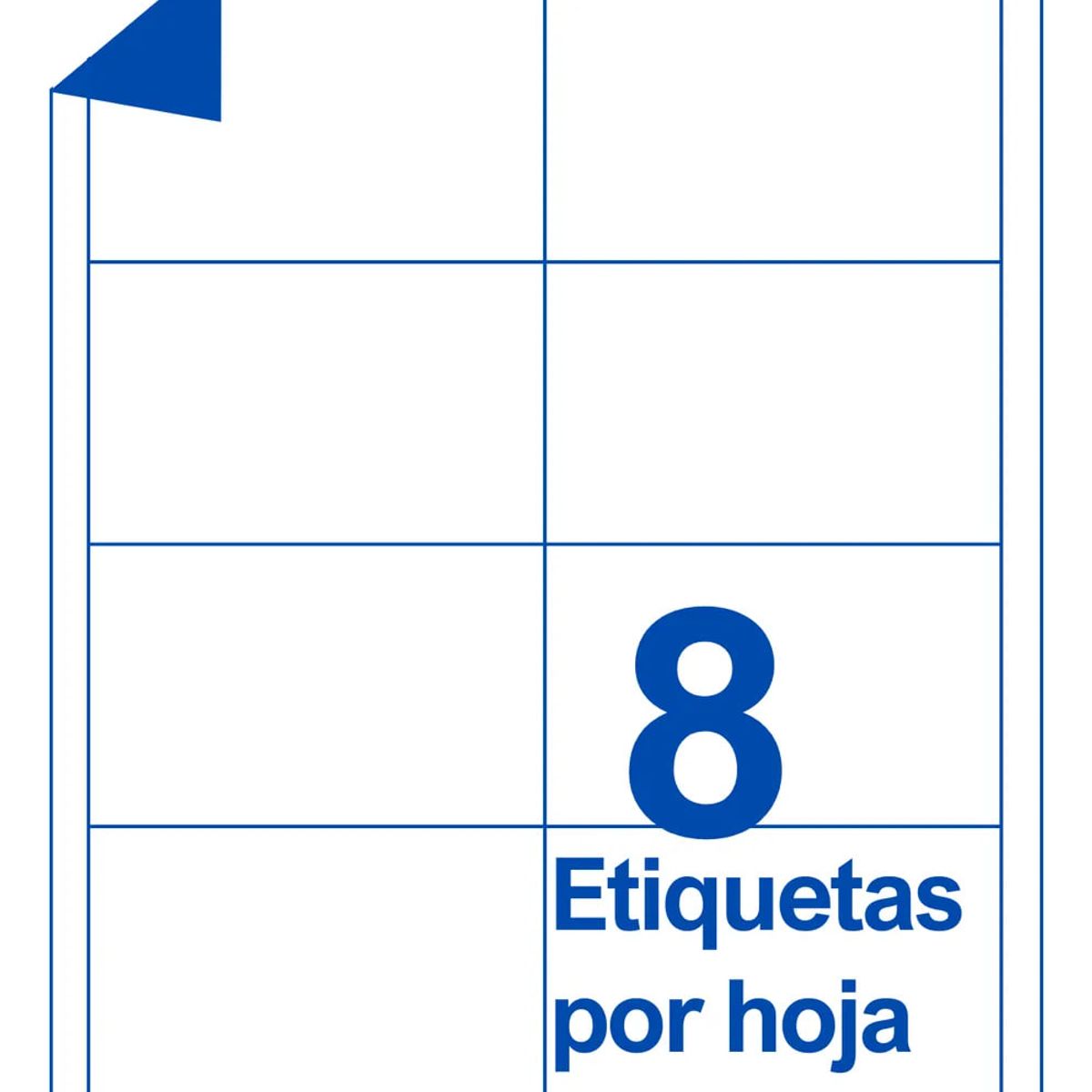 ADETEC - Papel Para Impresora 200 Etiquetas Autoadhesivas Blancas
