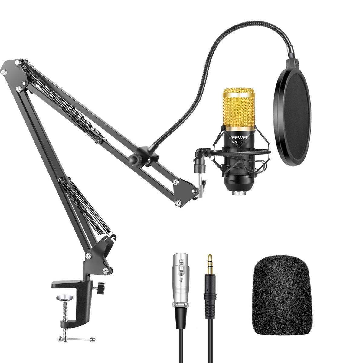 NEEWER - NW-800 Pro Estudio Micrófono Condensador y NW35 Mic Suspensión Soporte