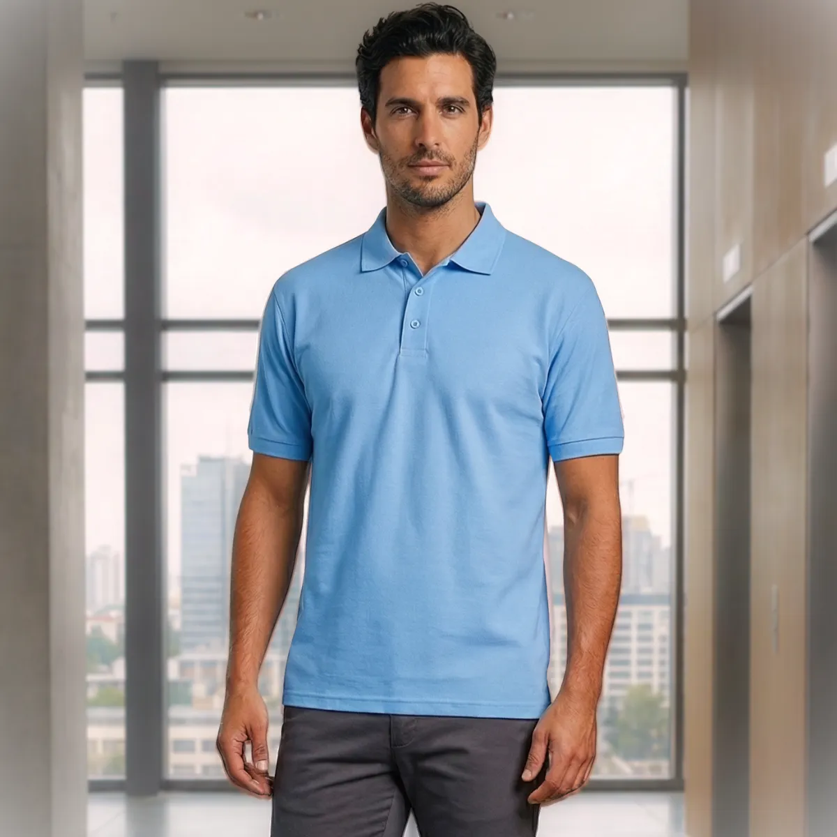 T-WORLD - Polera Piqué Manga Corta Premium 6040 Ideal Para Bordar