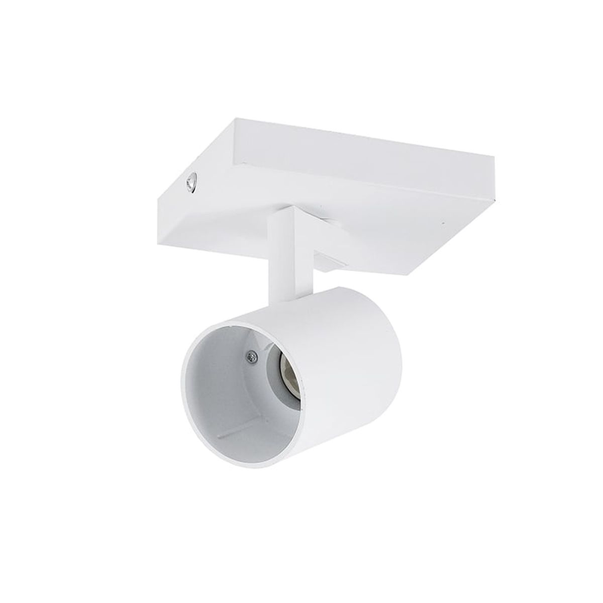 WANT - Foco Aplique Porta Gu10 Blanco + Ampolleta 7w Cert Sec Luz fria