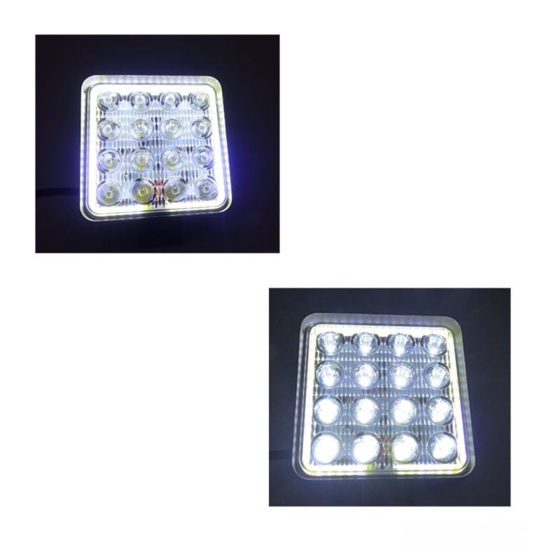 GENERICO - Neblinero Para Auto 16 LED Cuadrado