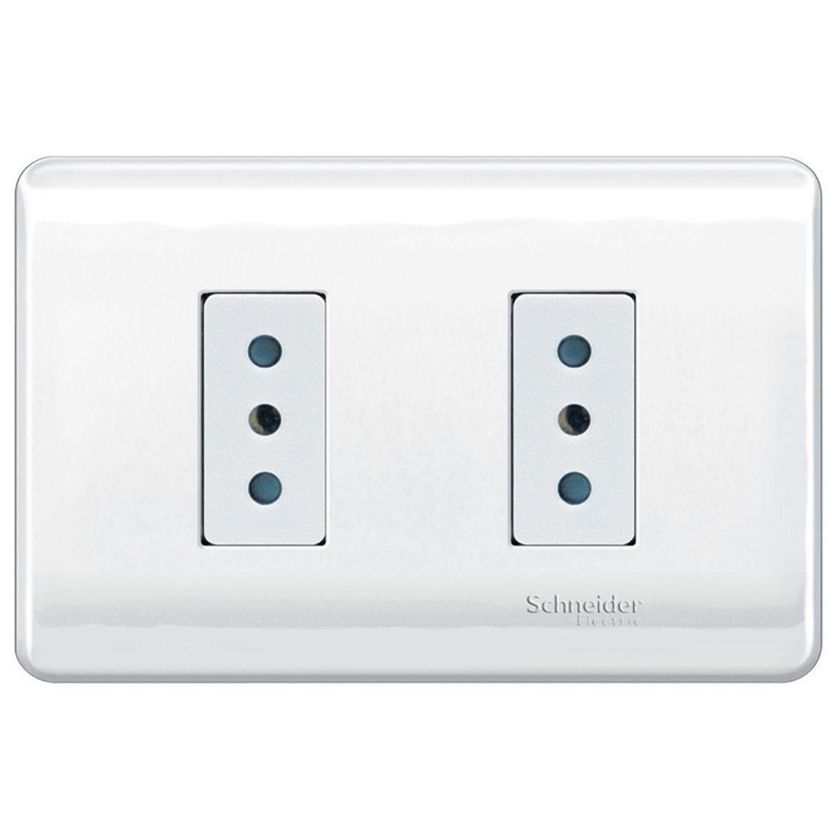 SCHNEIDER ELECTRIC - ENCHUFE DOBLE 2P+T 10A 250V ARMADO BLANCO GENESIS Schneider