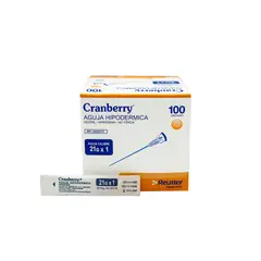 CRANBERRY - Aguja Hipodermica 21g X 1 - Caja 100 Unds