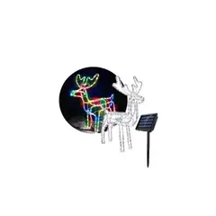 UNIVERSAL - Reno Navideño 120cm Adornos Reno Navidad Solar