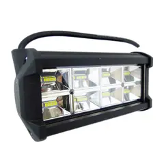 GENERICO - 1x Neblinero 32 LED luz blanca 8 Divisiones 12/24 Volt