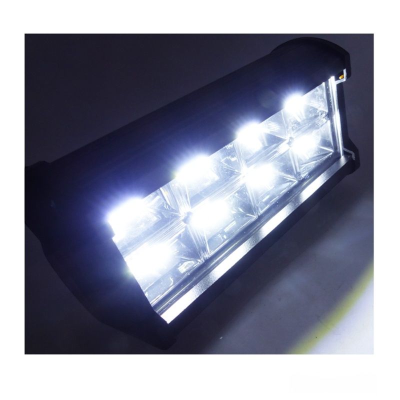 GENERICO - 2x Neblinero 32 LED luz calida 8 Divisiones 12/24 Volt