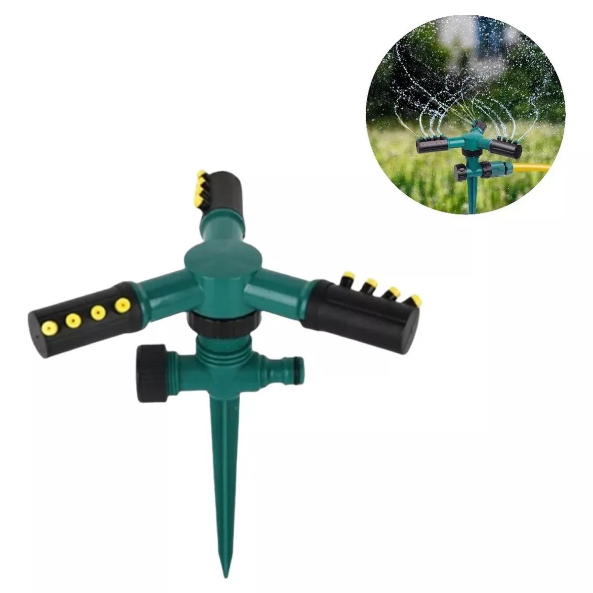 GENERICO - Aspersor De Riego Giratorio Regador Automático Jardín Riego